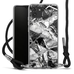 Carry Case Transparent Fabric black/silver