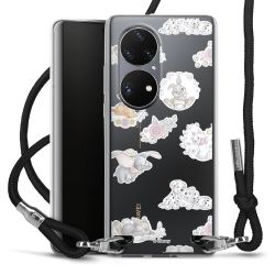 New Carry Case Transparent Stoff schwarz/silber