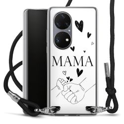 New Carry Case Transparent Stoff schwarz/silber