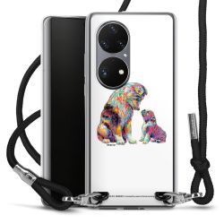 New Carry Case Transparent Stoff schwarz/silber