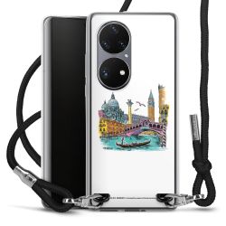 New Carry Case Transparent Stoff schwarz/silber