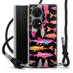 New Carry Case Transparent Stoff schwarz/silber