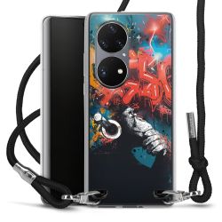 New Carry Case Transparent Stoff schwarz/silber