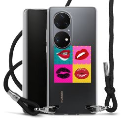 New Carry Case Transparent Stoff schwarz/silber