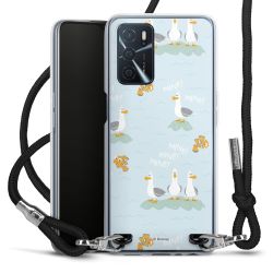 New Carry Case Transparent Stoff schwarz/silber