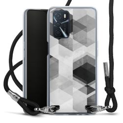 Carry Case Transparent Fabric black/silver