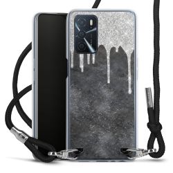 Carry Case Transparent Fabric black/silver