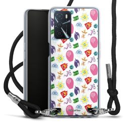 New Carry Case Transparent Stoff schwarz/silber