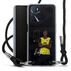 New Carry Case Transparent Stoff schwarz/silber