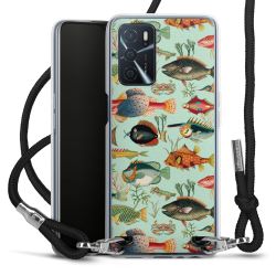 New Carry Case Transparent Stoff schwarz/silber