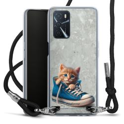 New Carry Case Transparent Stoff schwarz/silber