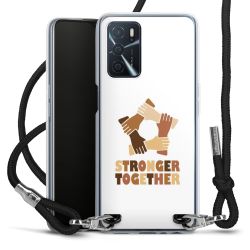 New Carry Case Transparent Stoff schwarz/silber