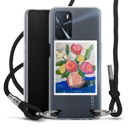 New Carry Case Transparent Stoff schwarz/silber