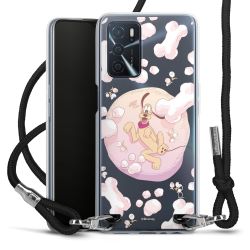 New Carry Case Transparent Stoff schwarz/silber