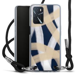 New Carry Case Transparent Stoff schwarz/silber