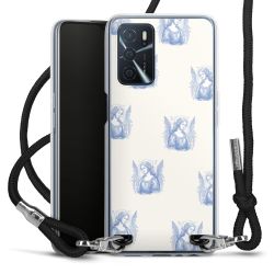 New Carry Case Transparent Stoff schwarz/silber