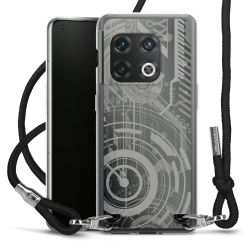 Carry Case Transparent Fabric black/silver