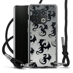 New Carry Case Transparent Stoff schwarz/silber