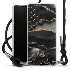 Carry Case Transparent Fabric black/silver