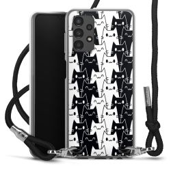 New Carry Case Transparent Stoff schwarz/silber