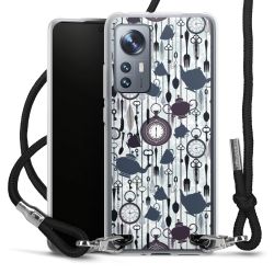 Carry Case Transparent Fabric black/silver