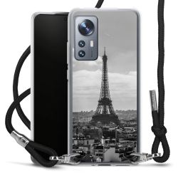 Carry Case Transparent Fabric black/silver