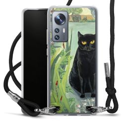 New Carry Case Transparent Stoff schwarz/silber