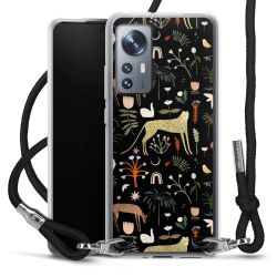 New Carry Case Transparent Stoff schwarz/silber