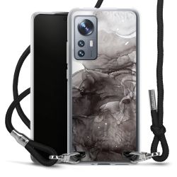 Carry Case Transparent Fabric black/silver