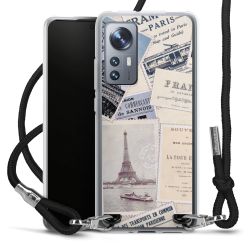 Carry Case Transparent Fabric black/silver