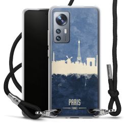 Carry Case Transparent Fabric black/silver