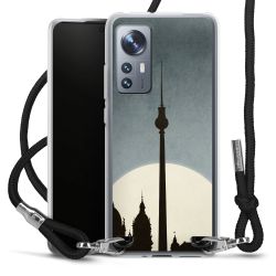 Carry Case Transparent Fabric black/silver