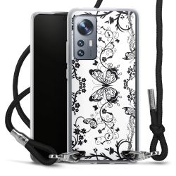 Carry Case Transparent Fabric black/silver