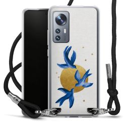 New Carry Case Transparent Stoff schwarz/silber