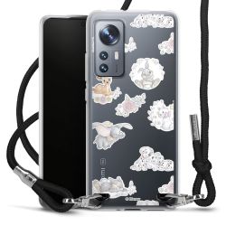 New Carry Case Transparent Stoff schwarz/silber