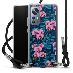 New Carry Case Transparent Stoff schwarz/silber