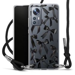 New Carry Case Transparent Stoff schwarz/silber