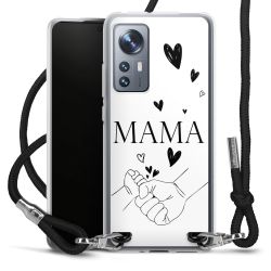 New Carry Case Transparent Stoff schwarz/silber