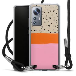 New Carry Case Transparent Stoff schwarz/silber