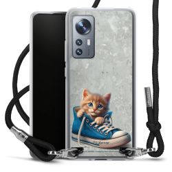 New Carry Case Transparent Stoff schwarz/silber