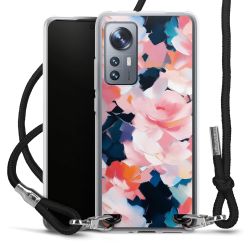 New Carry Case Transparent Stoff schwarz/silber