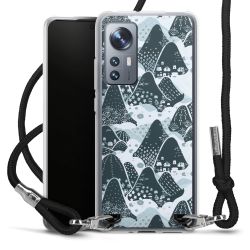 New Carry Case Transparent Stoff schwarz/silber