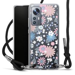 New Carry Case Transparent Stoff schwarz/silber