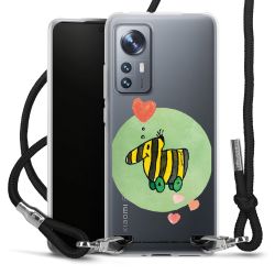 New Carry Case Transparent Stoff schwarz/silber