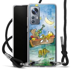 New Carry Case Transparent Stoff schwarz/silber