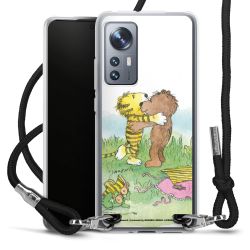 New Carry Case Transparent Stoff schwarz/silber