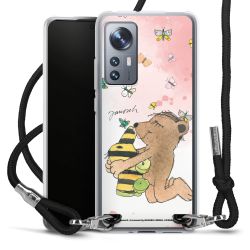 New Carry Case Transparent Stoff schwarz/silber