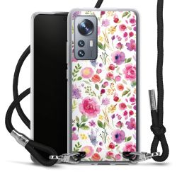 New Carry Case Transparent Stoff schwarz/silber