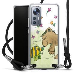 New Carry Case Transparent Stoff schwarz/silber