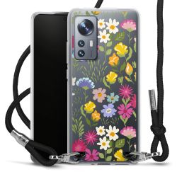 New Carry Case Transparent Stoff schwarz/silber